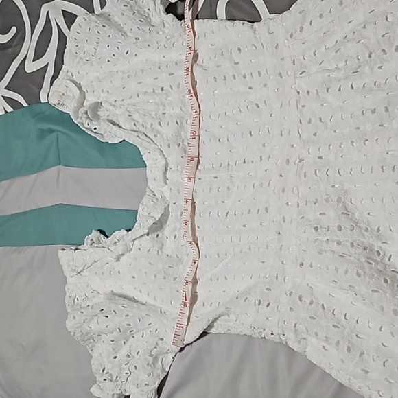 Cute White Eyelet Romper - Picture 7 of 9